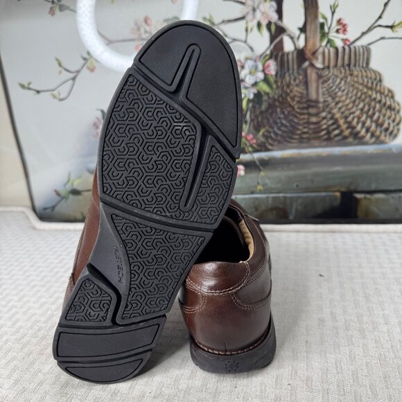 Mens SVL Footwear Size 9.5 Brown Leather Oxford Captoe Dress Shoes main image 7